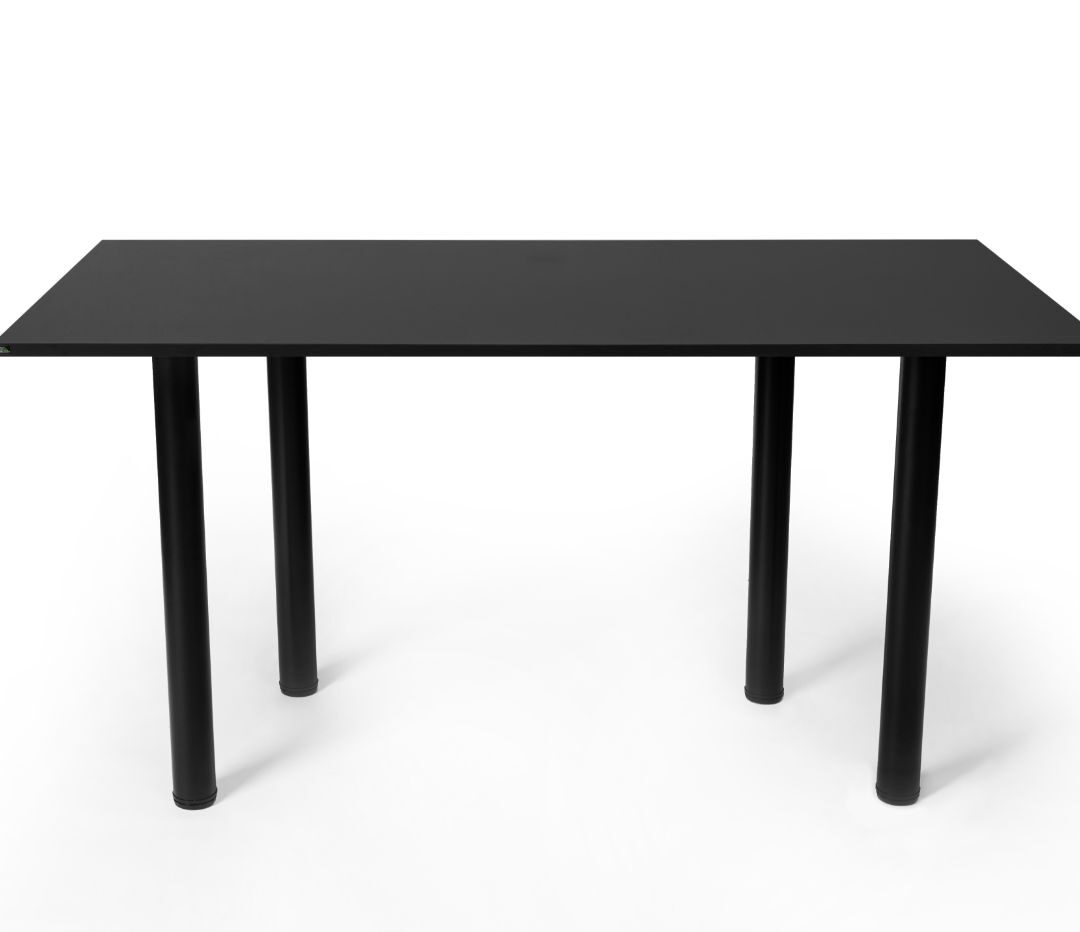 biurko proste czarne 135x65cm